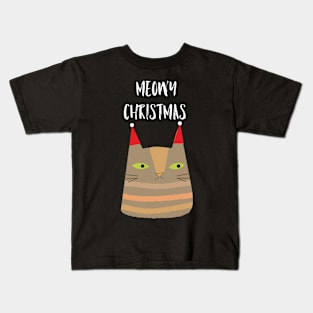 Meowy Christmas Kids T-Shirt